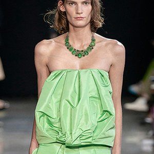 Ivana Ruzzo Jewelry Designer Silver Necklace Leather Genuine Stones